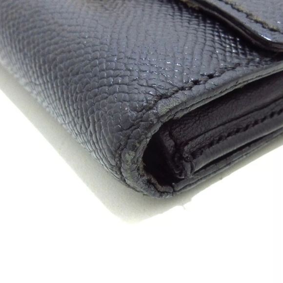 Auth CHANEL Caviar Skin Black Business Card Holder Gold hardware - Picture 9 of 9